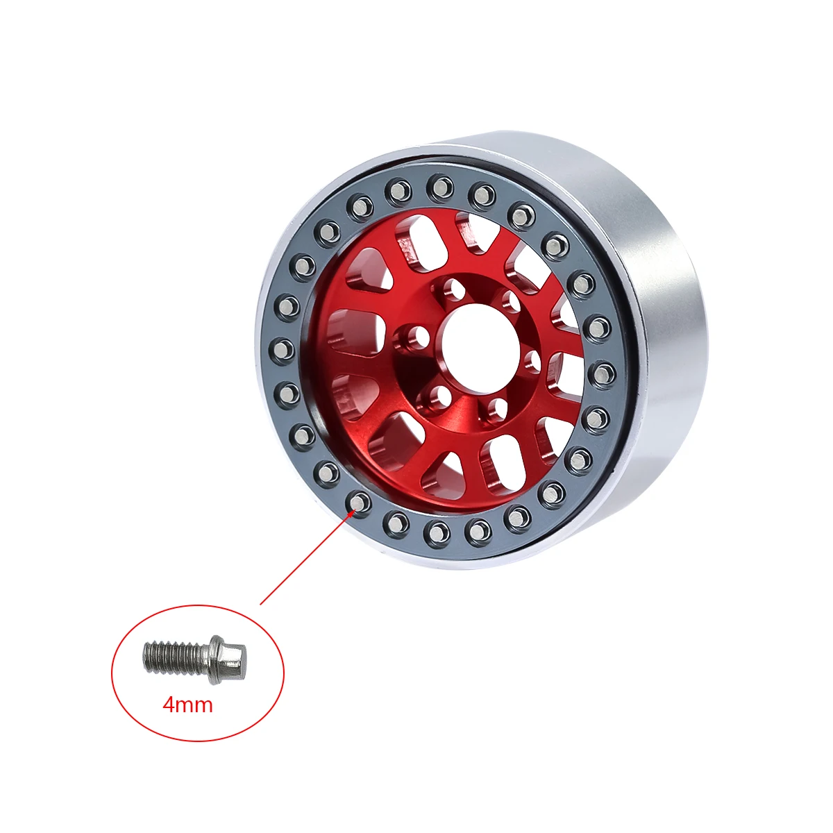 100pcs M2 Stainless Steel Outer Hexagon Screw 1.9 Scale Beadlock Ring Screws Set For 1/10 Simulation RC Car Model Accessories