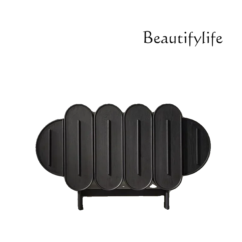 

Chinese retro style dining side cabinet tea cabinet entry door entrance entrance storage cabinet living room villa