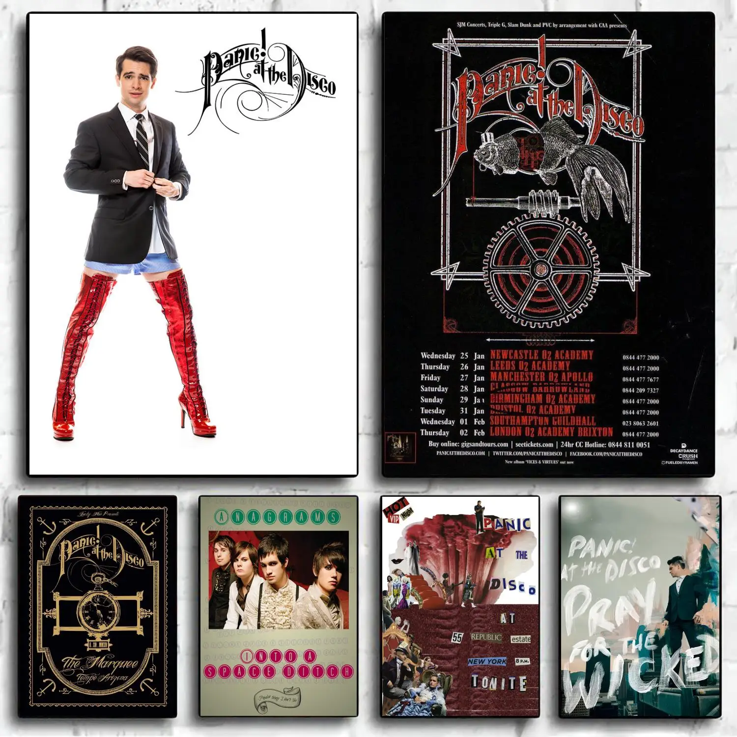 

panic at the disco Decoration Art Poster Wall Art Personalized Gift Modern Family bedroom Decor Canvas Posters