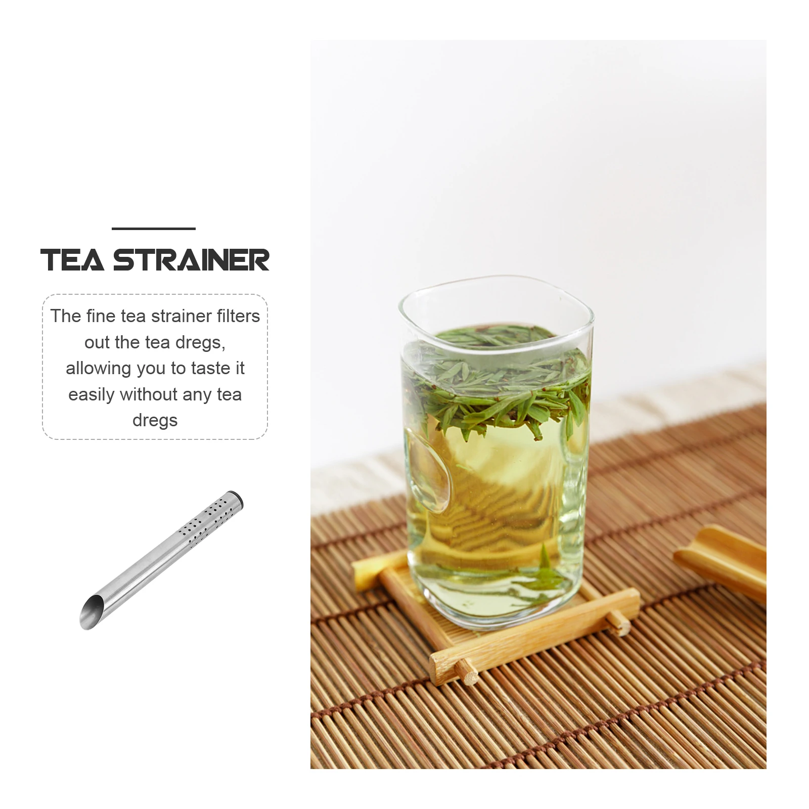 

2 Pcs Tea Strainer Filters Stainless Steel Black Loose Residue Kitchen Home Office Use Quality Tea Infuser
