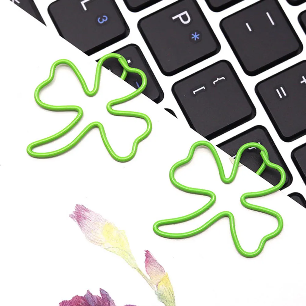 

30pcs Clips Creative Leaf Shaped Office School Supplies File Folder Bookmark Resistance Deformation