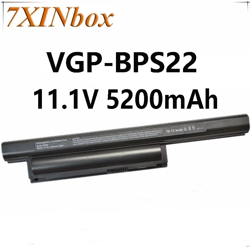 7XINbox VGP-BPS22 11.1V 5200mAh Laptop Battery For Sony VPC-EA12EN/BI VPC-EA13EH/L VPC-EA13EN/L VPC-EA15FA/B VPC-EA15FA/P