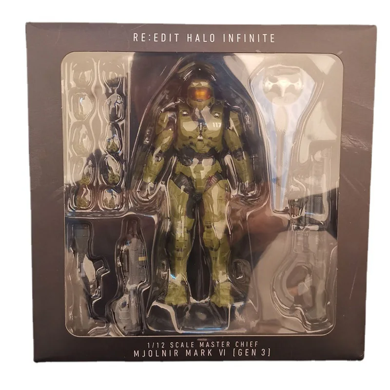 Halo 5 Sergeant Long Unlimited 1/12 Mobile Garage Kit Children Couples Holiday Birthday Gifts Bedroom Office Desktop Decorations