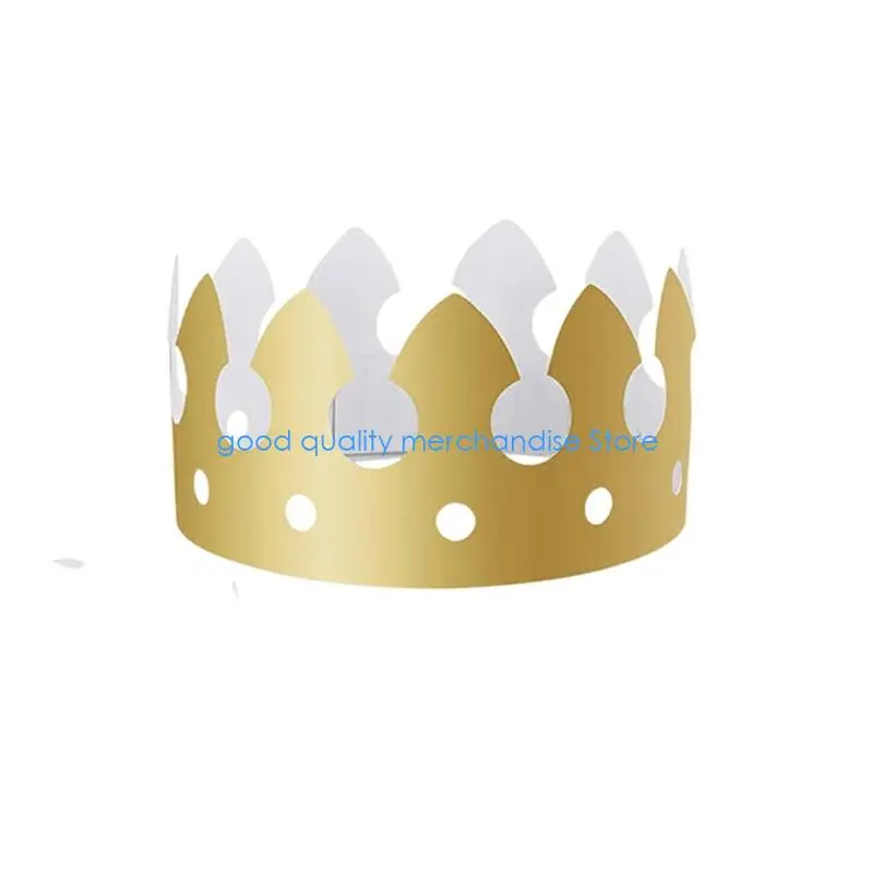 

Y5JD 20 шт. фестивальные бумажные вечерние короны для дней рождения безопасные мягкие края для детей и взрослых