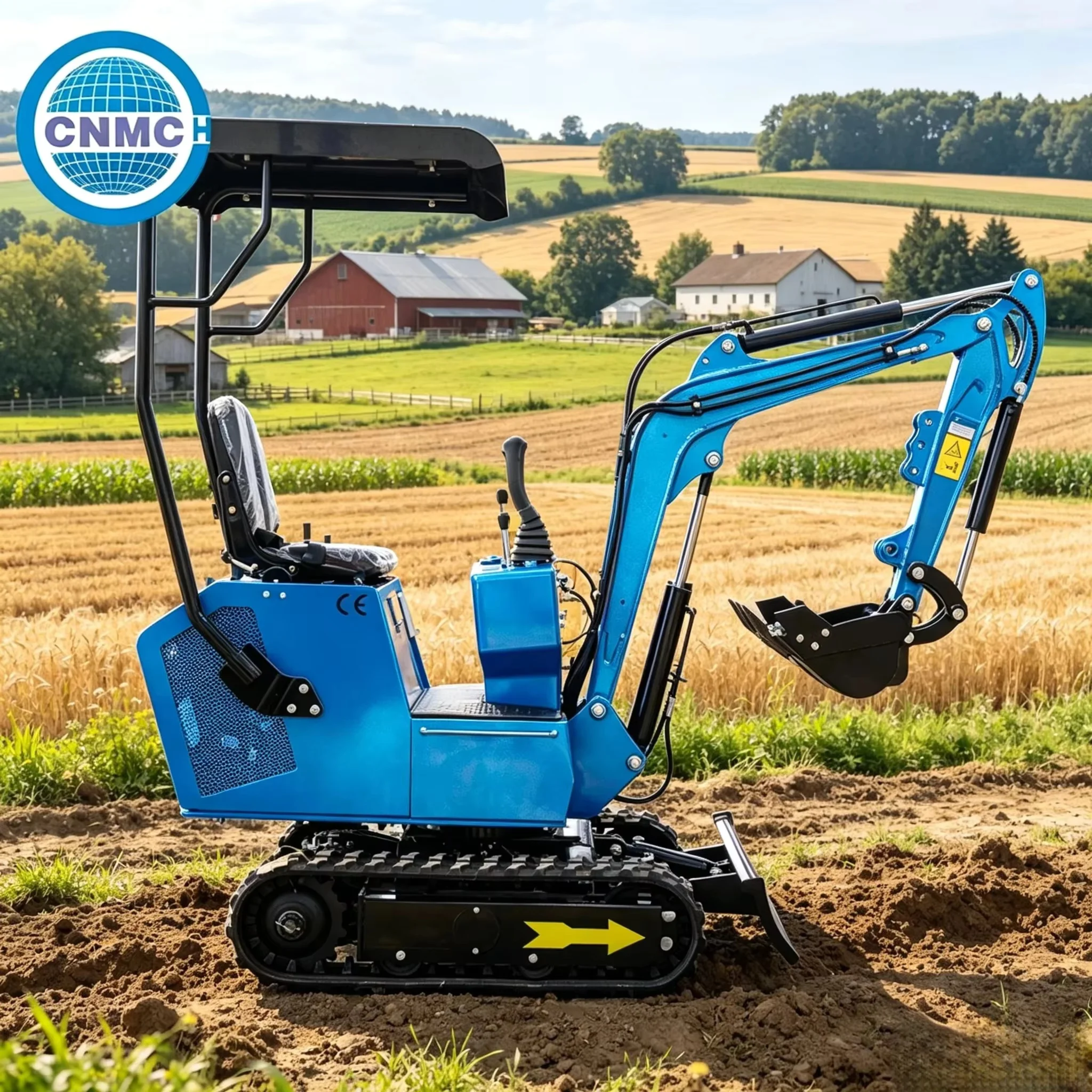 

CNM-10DH Mini Excavator 1Ton Small Crawler Compact Excavator Multifunctional Customizable High Quality CE EPA Certification
