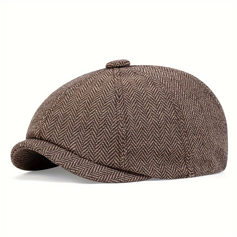 Children Retro Newsboy Caps British Painters Hats Spring Autumn Berets Herringbone Flat Cap Hip Hop Berets For Boys