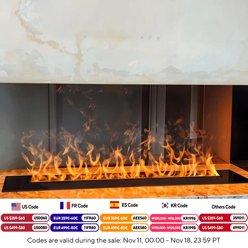 Remote control electric fireplace Custom electric decorative humidifier Environmentally friendly and safe 3D atomizing fireplace