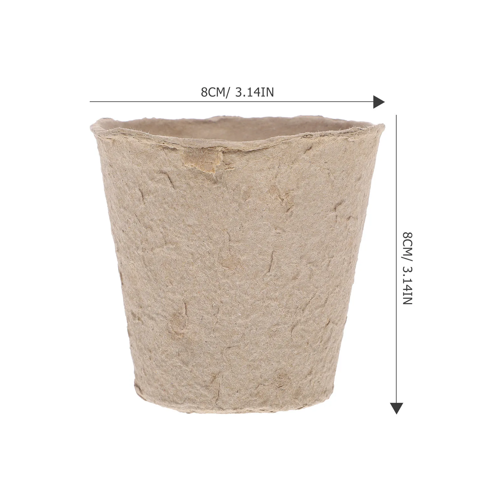 

100Pcs Biodegradable Nursery Cups Peat Starter Trays Seedlings Germination Pots Organic Paper Pulp Cup Nursery Cup