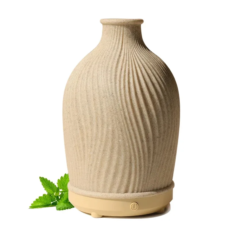 Diffusore di fragranze di olio essenziale Umidificatore ad ultrasuoni in ceramica per diffusori di umidificatori per aromaterapia camera da letto di