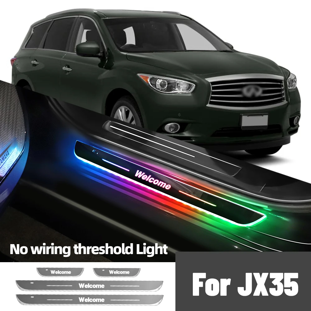 

For Infiniti JX35 2012-2014 2013 Car Door Sill Light Customized Logo LED Welcome Threshold Pedal Lamp Accessories