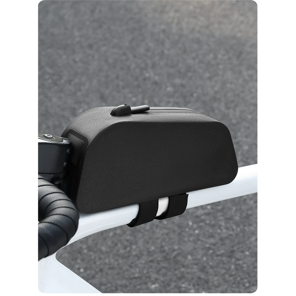 

1L Bike Top Tube Bag with Waterproof Coated Material Large Zipper for Easy Access Slim Design and PE Supported Structure