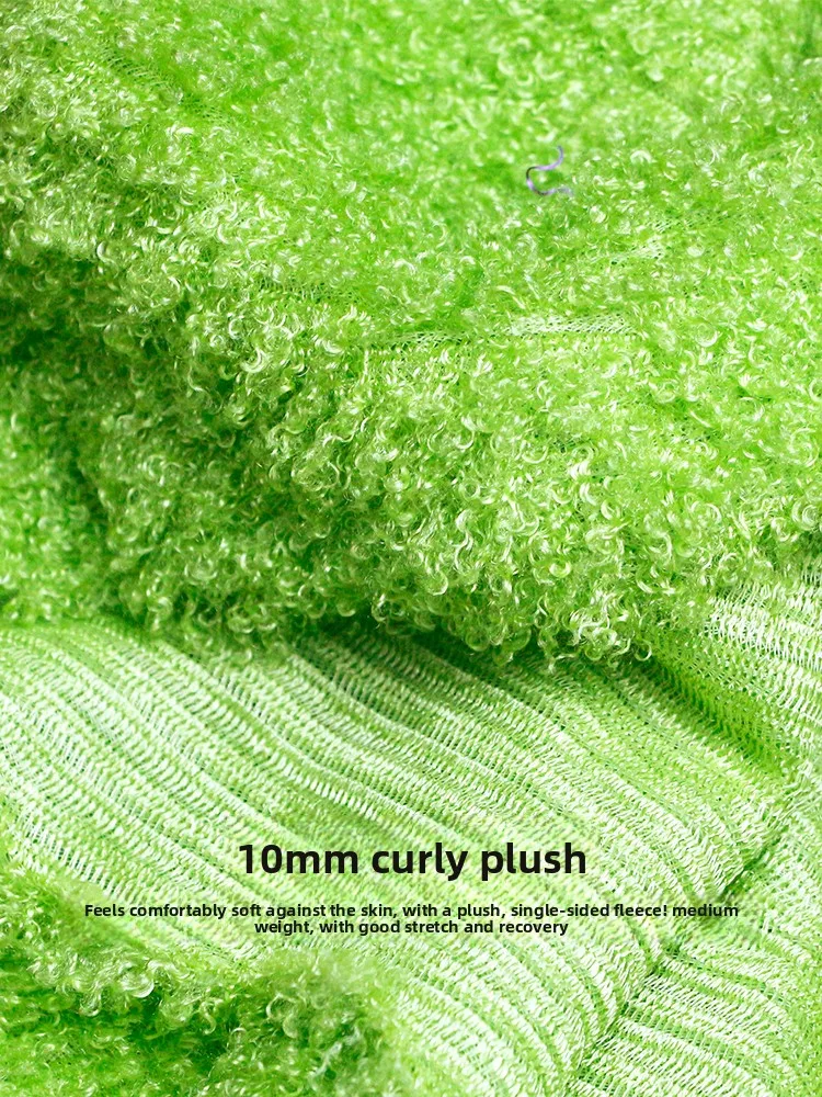 

Lamb's Fleece Plush Fabric for Fluffy DIY Sewing Carpet Cushion Doll Hair Clothing Scarf Cloth By Meter Material