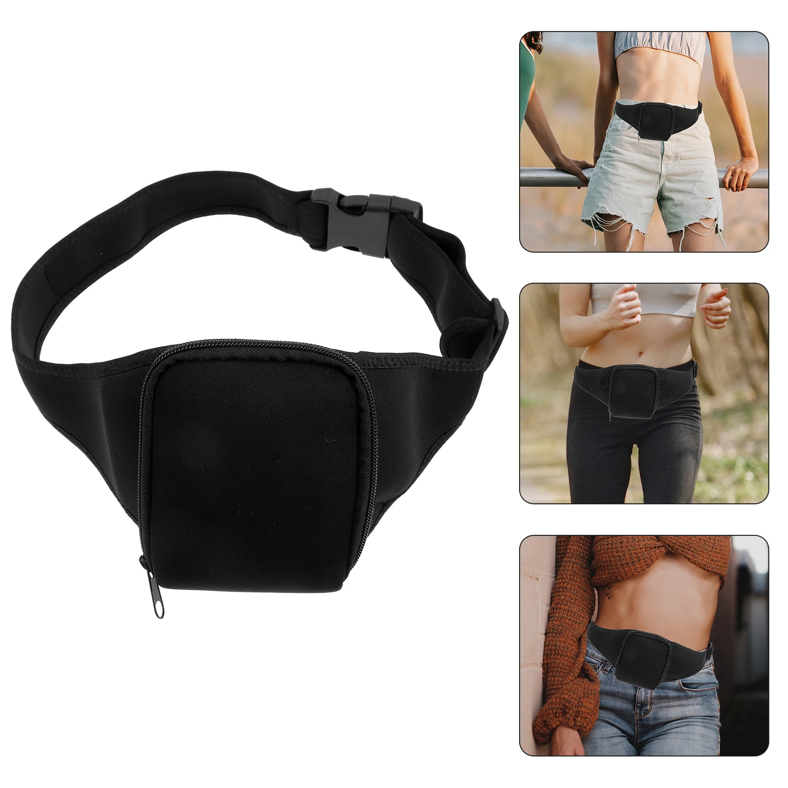 

Adjustable Mic Waist Belt For Sports Outdoor Use Portable Polyester Microphone Holder Durable Belt Bag Reinforced Edge Easy