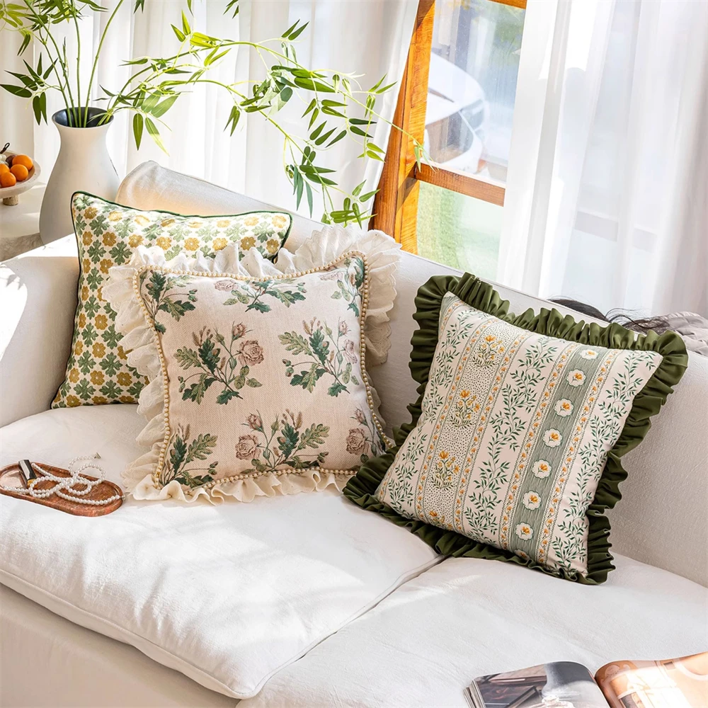 وسادة غرفة المعيشة الفرنسية المنتجات المنزلية وسادة نافذة الخليج أجواء تحسس كرسي وسادة أريكة تكدرت وسادة بنك النبات