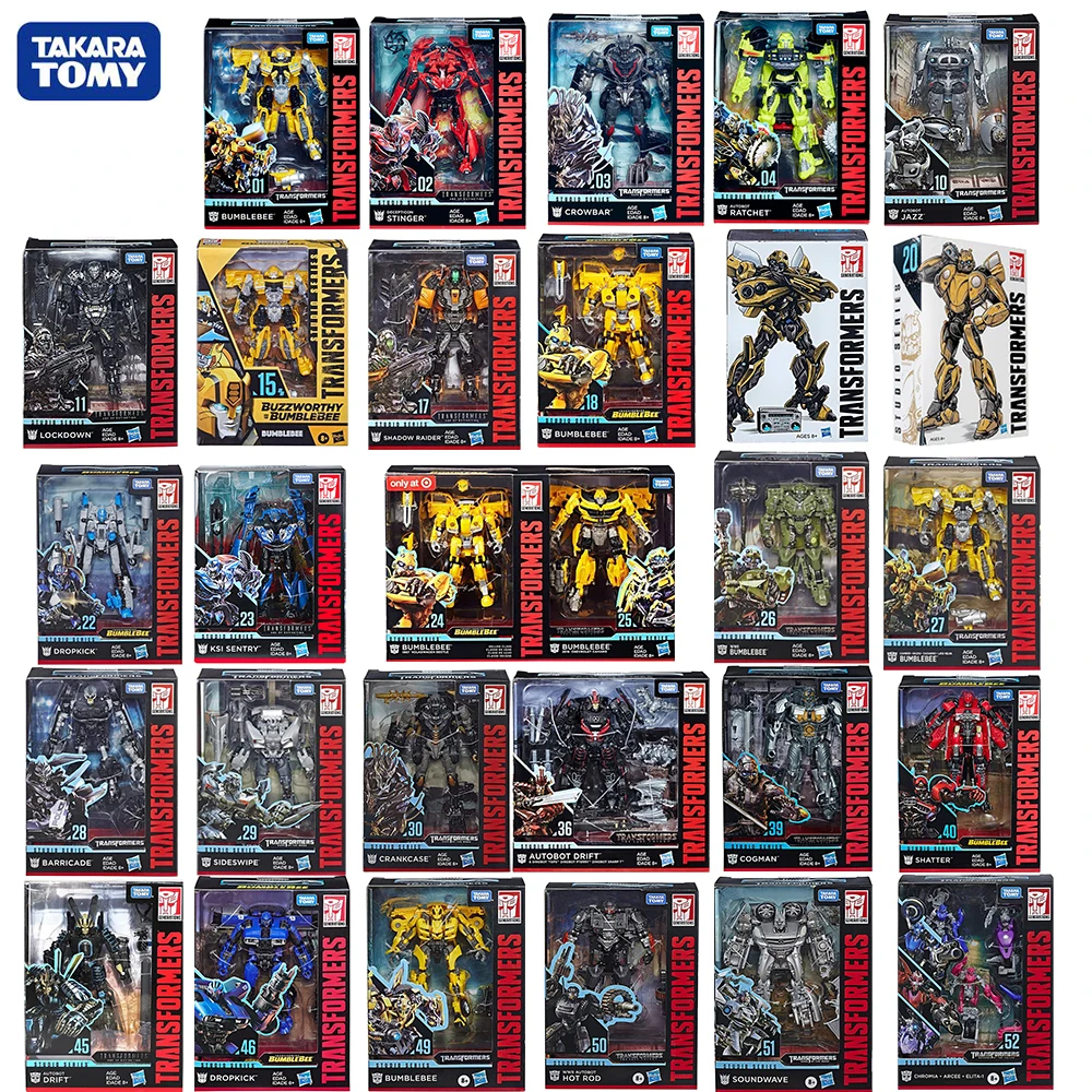 

В наличии Hasbro Transformers Studio Series 01-52 Deluxe Class Bumblebee, оригинальная коллекционная фигурка, хорошая модель робота, игрушки