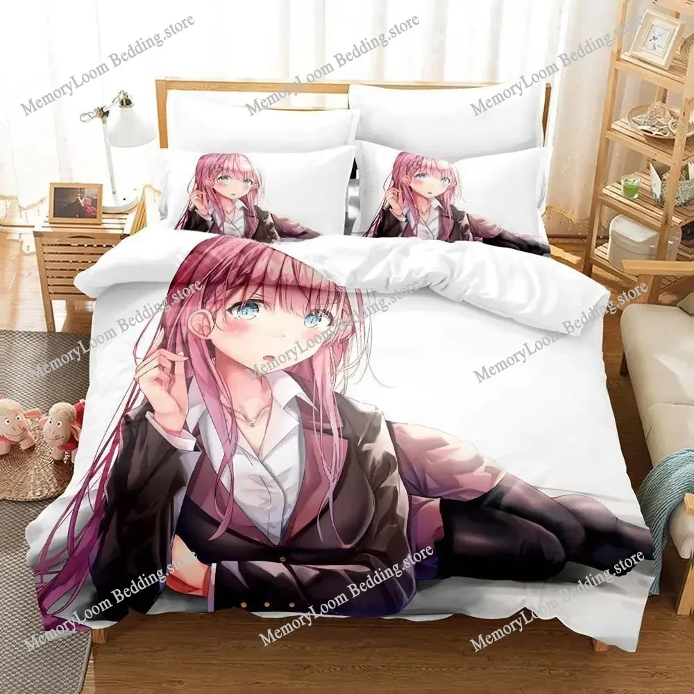 3d Print Anime We Never Learn Bokuben Bedding Set Single Twin Full Queen King Size Bed Set Adult Kid Bedroom Duvet Cover Sets