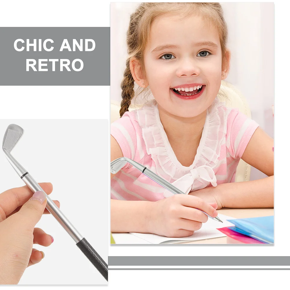 

10 шт., имитация клубной ручки, металлическая шариковая ручка для игры в гольф, новинка, канцелярские принадлежности, подарки на день рождения, праздник, юбилей, свадьбу