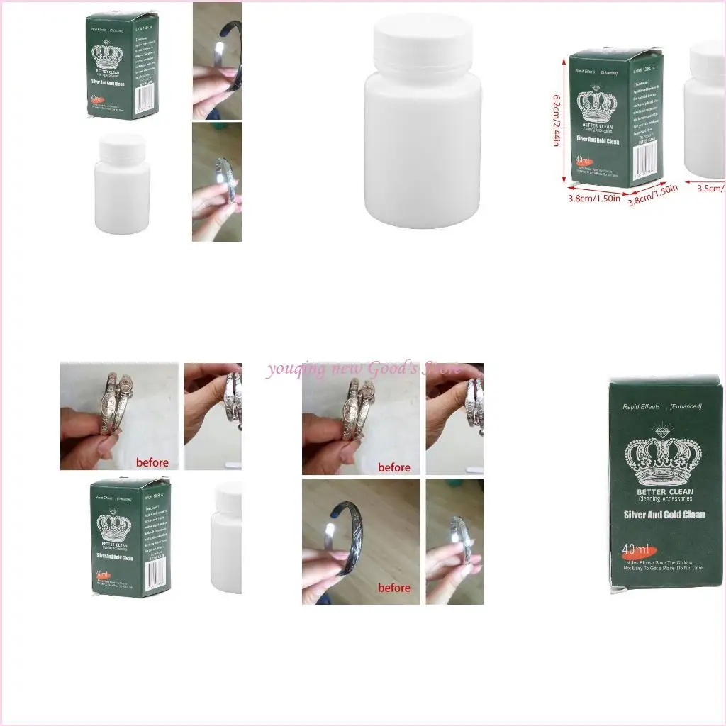 

57QA Silver Jewelry Cleaning Jewelry Polish Cloth Silver Cleaner for Jewelry