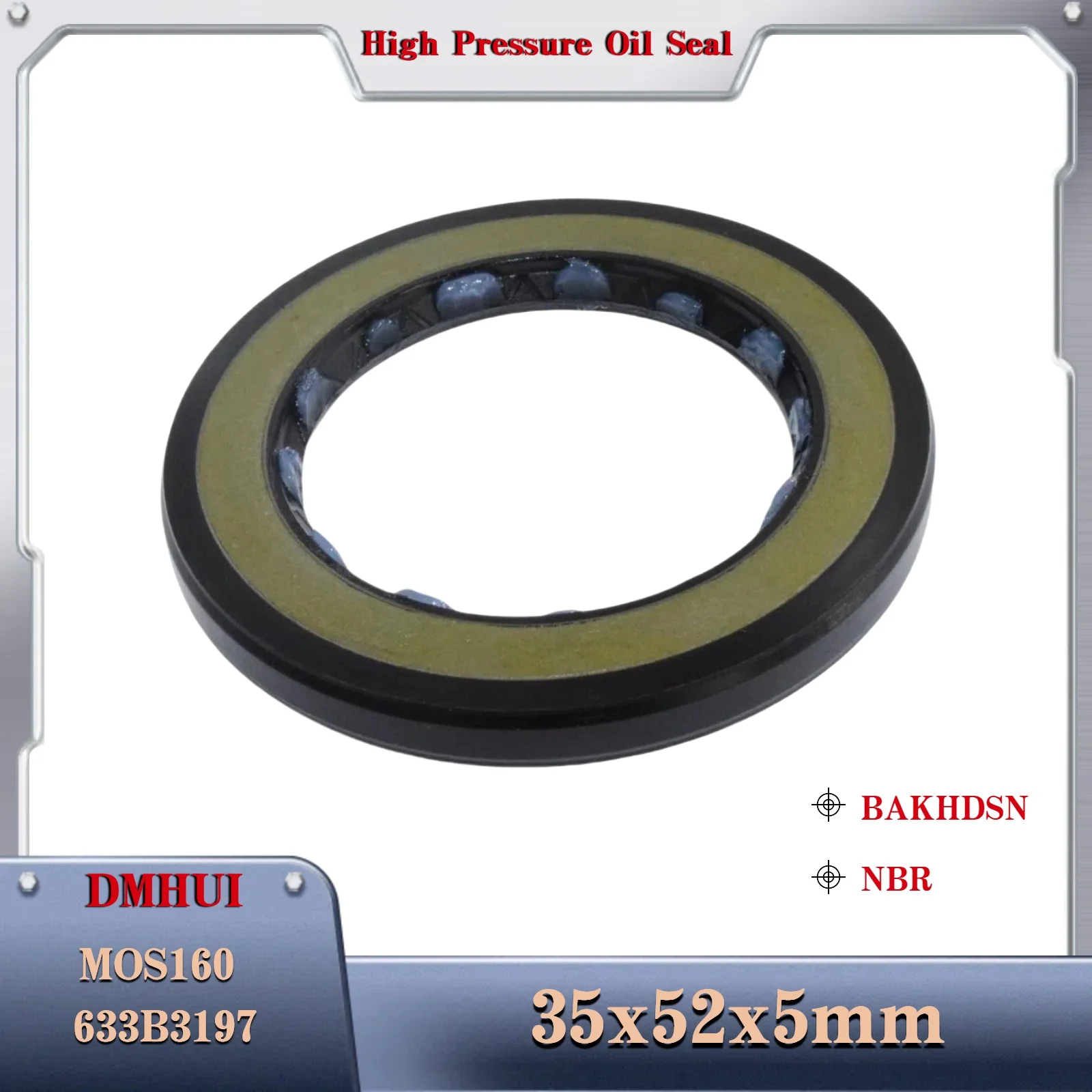 

35x52x5/BAKHDSN/NBR For Danfoss OMS160 633B3197 Hydraulic motor Shaft seal,Used in Hydraulic Pump/Motor Rotary Shaft Seal