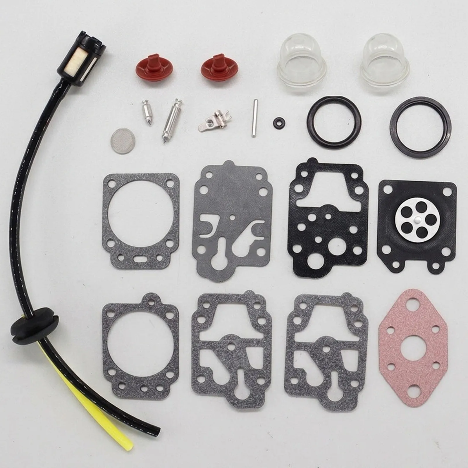 Petrol Filter Carburetor Diaphragm With Petrol Hose Check Valve Parts Repair Kit Replacement High Quality Petrol