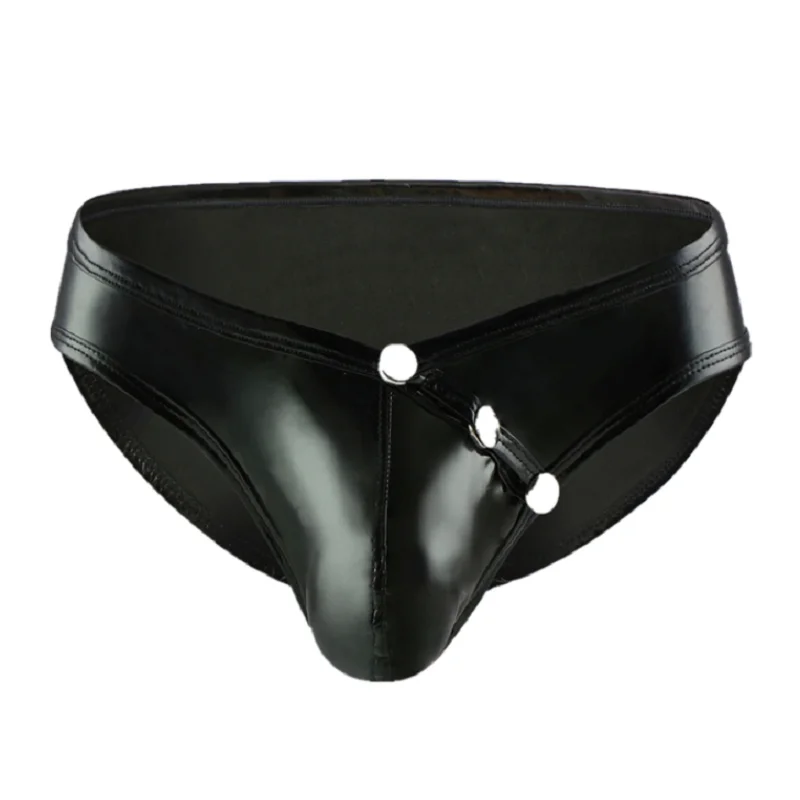 

Mens Sexy Open Crotch Leather Short Pants For Sex Male Latex Shaping Brief Crotchless Hot Porn Bulge Pouch Sexy Bottom Underwear