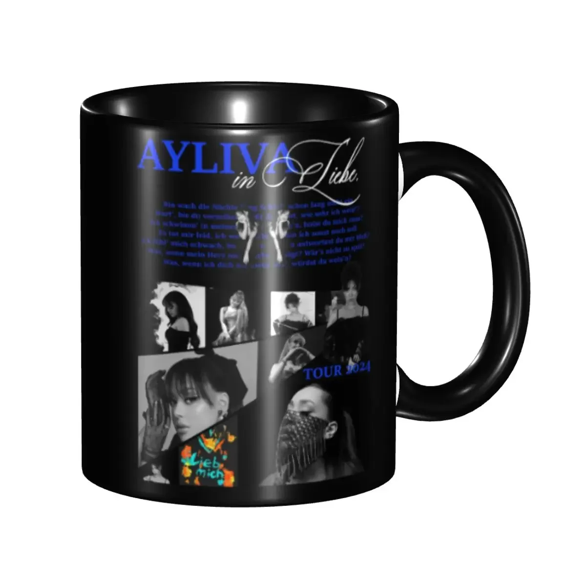 Taza de cerámica DIY Ayliva In Liebe Tour, taza de café personalizada, regalo creativo