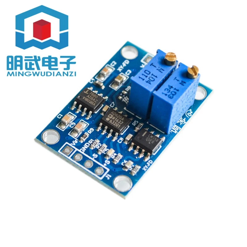 High Precision microvolt/millivolt Voltage Amplifier Small Signal Instrumentation Amplifier AD620 Transmitter