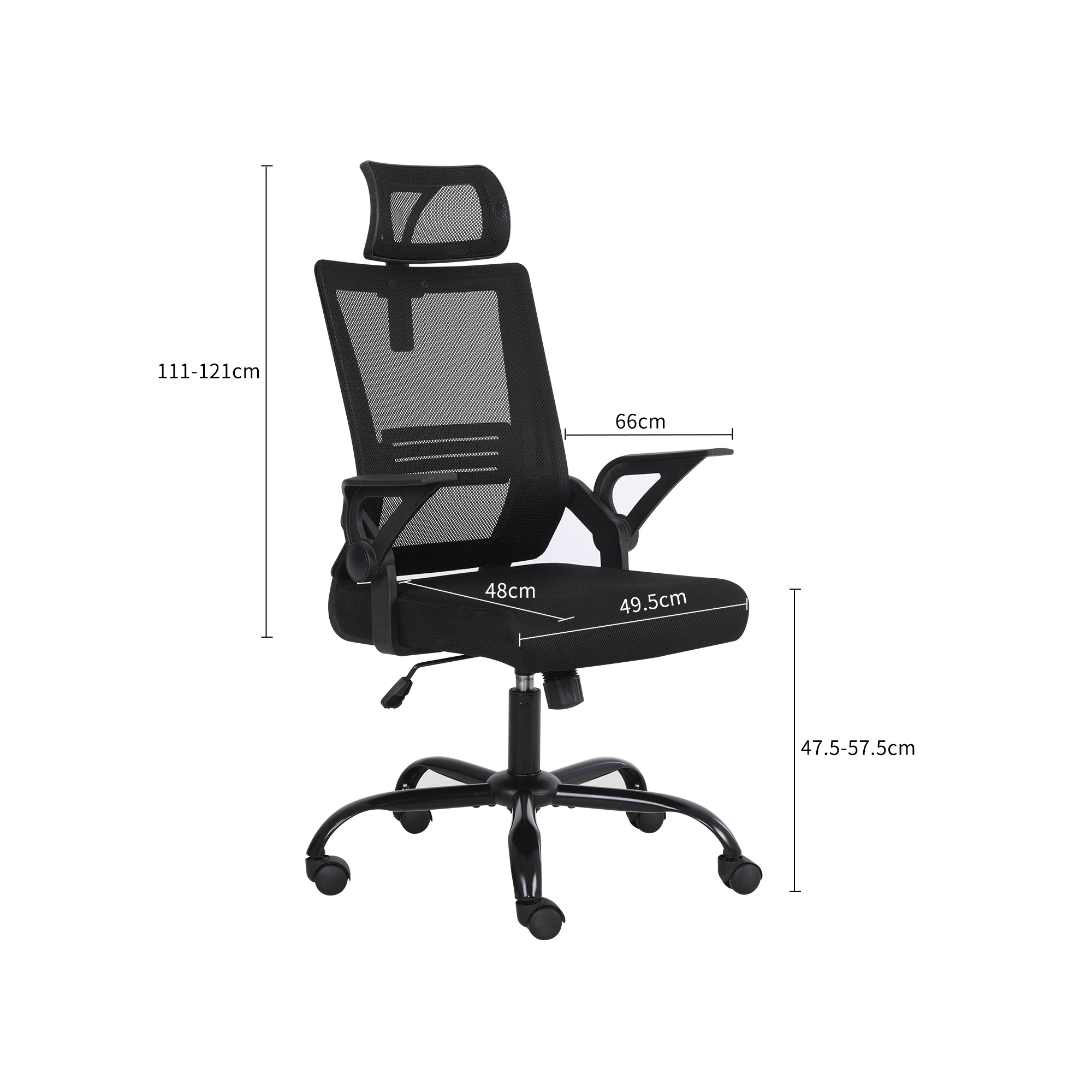 Ergonomic Mesh Executive Office Chair Computer Chair W/Lumbar Support&Adjustable Armrest Comfortable Work Desk&Chair