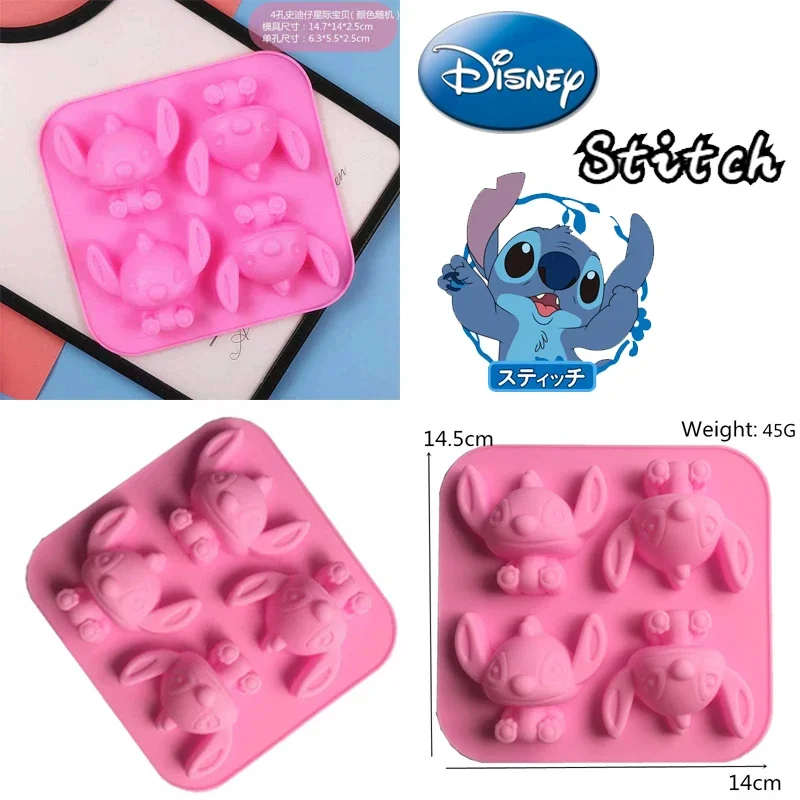 Disney Stitch cartoon Silicone Mold Stitch Shape Chocolate Cake anime Model Figures jelly Cake mold Kitchen Baking Accessories