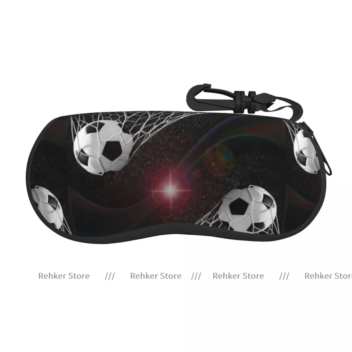 Glasses Case Soft Glasses Bag Soccer Balls Goal Match Success Concept In The Outer Portable Sunglasses Box Bag Eyeglasses Case