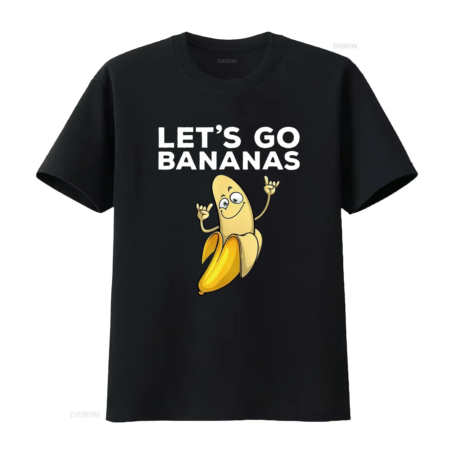Cool Banana para mujeres amantes fruta Tropical aspecto caliente señoras camiseta en tamaño estándar y corte vintage lavado moda gráfico