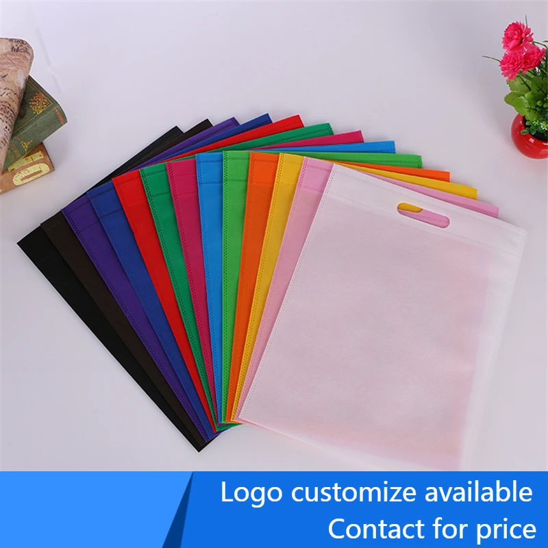 20 pieces  Eco- friendly High Quality Non-woven Bag Shopping Bag With Handle Clothes Bags  customize logo print