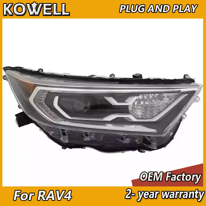 Car Styling for Toyota RAV4 Head Light 2020-2022 RAV4 Headlight DRL Turn Signal High Beam Projector Lens