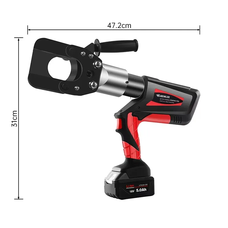 HEWLEE HL-55B Special Battery Cable Cutter Electrician Special Electric Bolt Cutter For Cutting 45mm2 Copper And Aluminum Cables