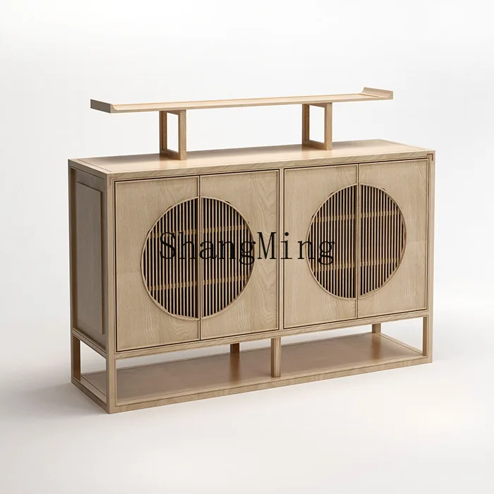 

CL Factory New Chinese Style Solid Wood Entryway Cabinet Modern Simple Antique Furniture Multi-Functional Cabinet