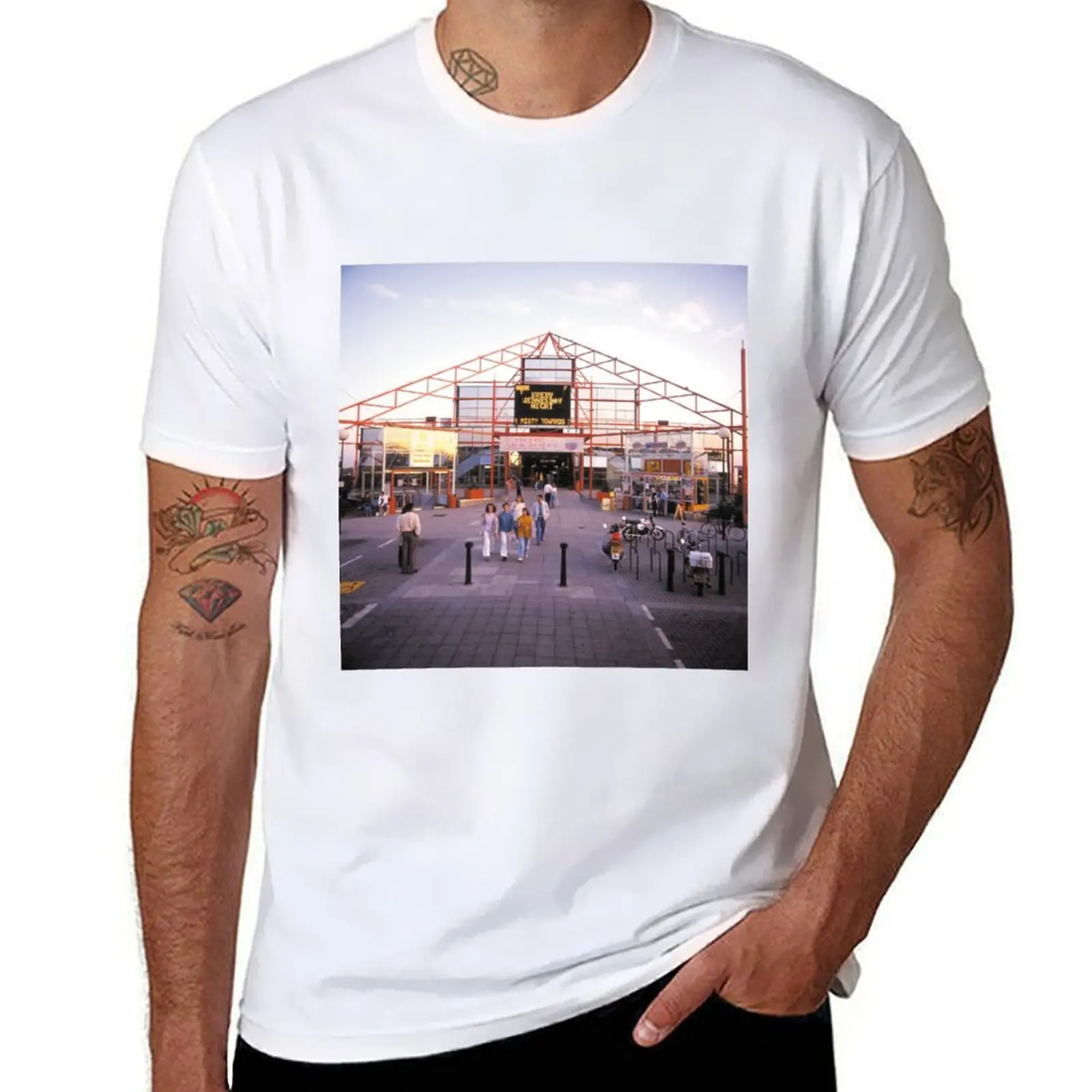 

The Point, Central Milton Keynes, circa 1990 T-Shirt t shirt custom print t shirt man luxury man t shirts cotton T-shirt