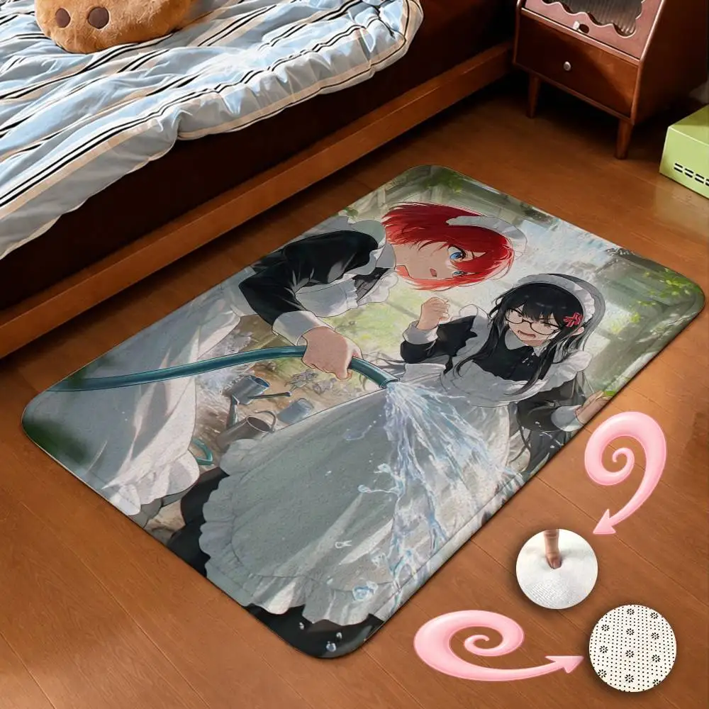 Tio Maid From All-Works Maid Home Decor Short Plush Floor Mat, Non-Slip & Easy to Clean for Multi Doorways