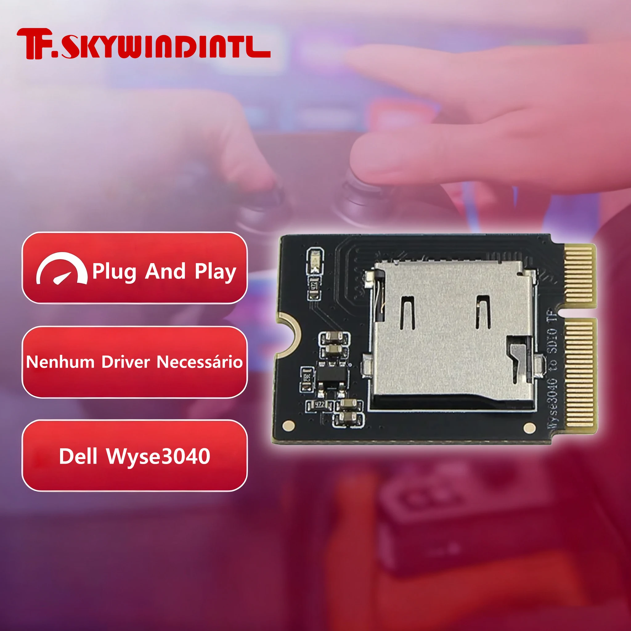 Wyse3040 para SDI0 TF placa adaptadora NGFF E-KEY placa de rede sem fio para adaptador de cartão TF é adequado para Dell Wyse 3040 para SDI0 TF