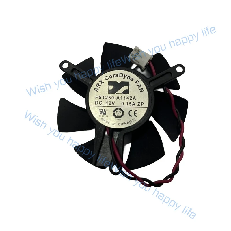 L... For ARX FS1250-A1142A FS1250A1342A  DC 12V 0.15A 2-wire Server Round Fan