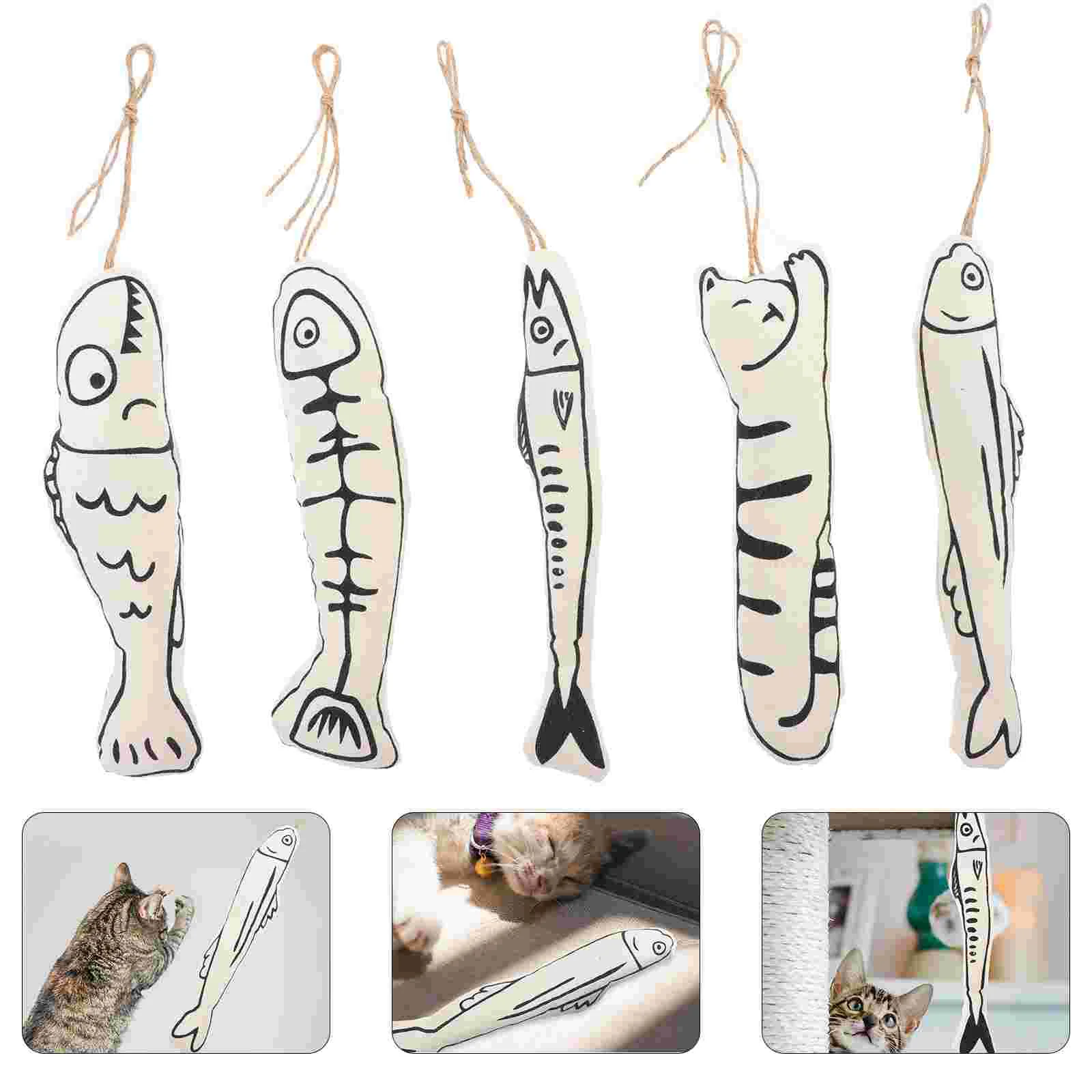 5Pcs Catnip Toys Cat Kick Toy Sound Paper Interactive Cat Plaything cat toy pet cat toy pet catnip toy