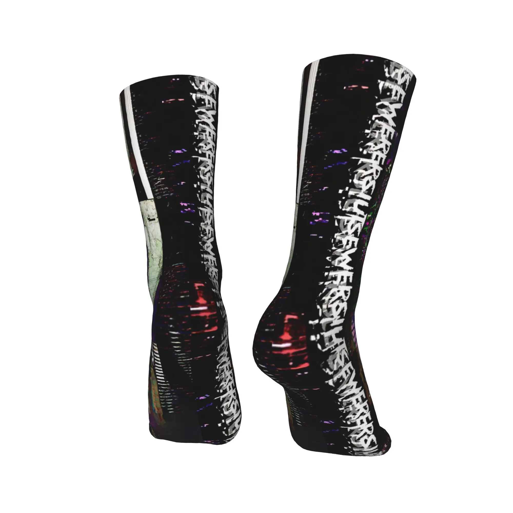 Sewerslvt لدينا أوقات جيدة معًا جوارب جرافيك عصرية جوارب خريفية غير قابلة للانزلاق للنساء والرجال جوارب مريحة لركوب الدراجات