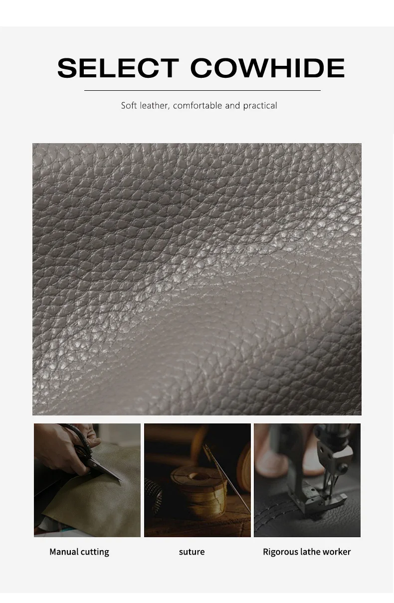 Echte Leder-Damenhandtasche, Große Kapazität Shopper-Tasche, Neue 2026 Mode-Schultertasche für Frauen, Rindsleder-Shopper, Große Tasche – Detail 9