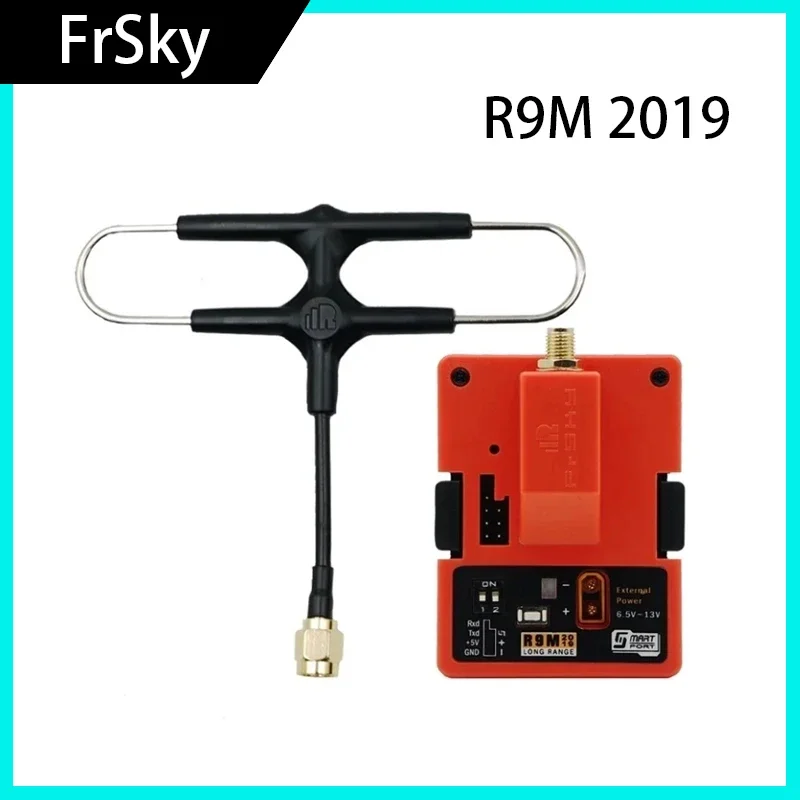 

FrSky R9M 2019 with mounted Super 8 Antenna 900MHz Long Range Module