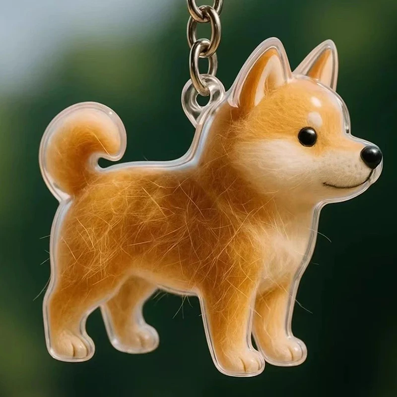

Transparent Cat Dog Hair Storage Box Pendant Keychain Collect Pets Hair Commemorate Bag Pendant Save Cat Hair Storage Capsule