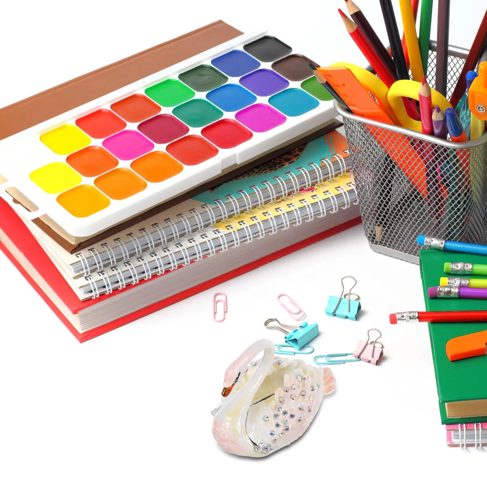 

Swan Jewelry Box Vintage Oval Shape Elegant Jewelry Storage Organizer Romantic Ring Holder Trinket Box Desktop Decor