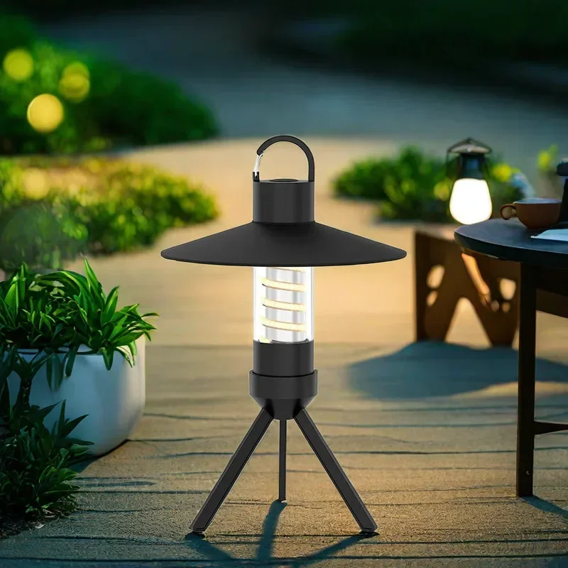 

2024 New Outdoor Convenient Camping Light Three-Color Lighting Small High-Power Warm Color Atmosphere Tent Light