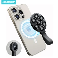 JOYROOM Magnetic Suction Cup Phone Mount Silicone Suction Phone Case Grip Stand Holder for MagSafe Shower Phone Holder Waterproo