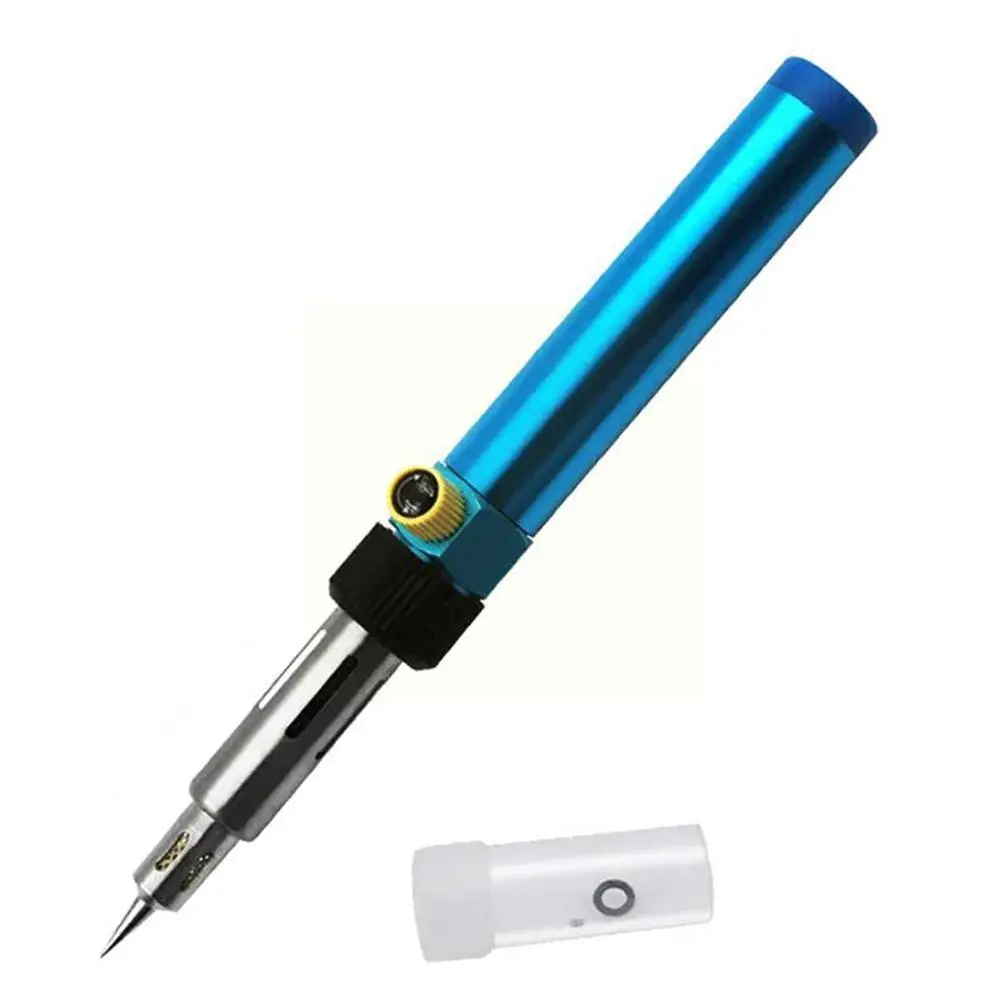 Portable Gas Soldering Iron 1300c Butane 4-In-1 Flame Welding And Gun Tool Control With Pen Blow Torch Cordless Temperature D3T9