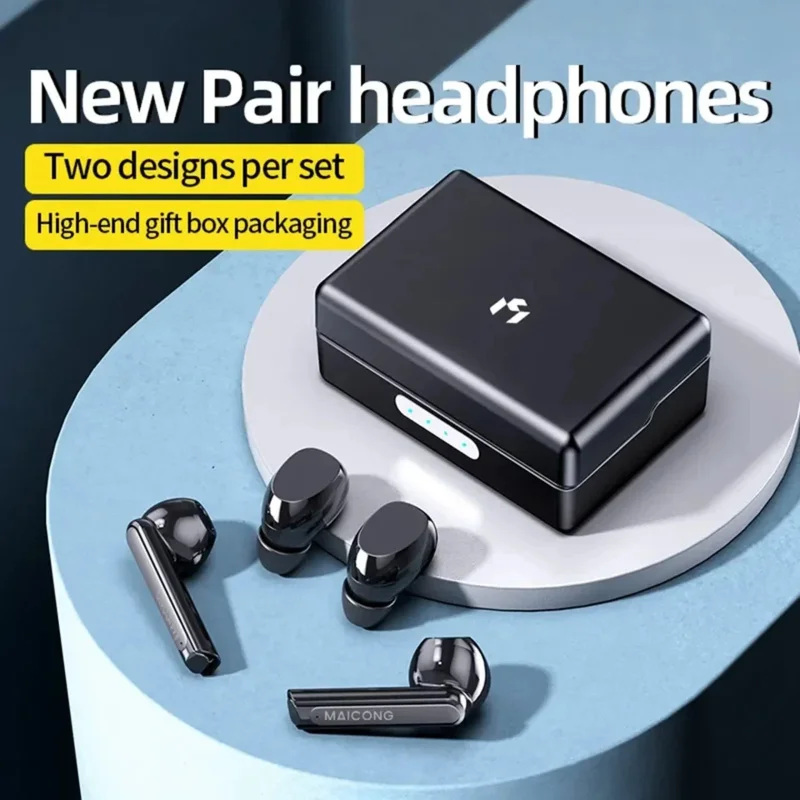 

Eyouotws wireless Bluetooth headphones with microphone couple earphone 9D stereo four earbuds high quality more then M21 headset