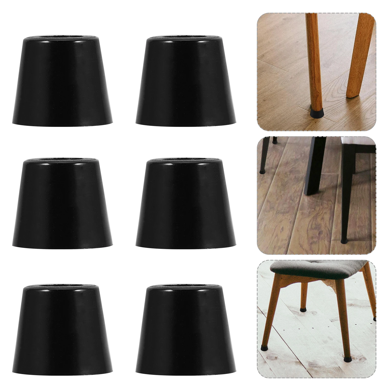 

10pcs Anti Vibration Rubber Pads Non Slip Furniture Feet Washers Conical Base Noise Reduction Screw Hole Design